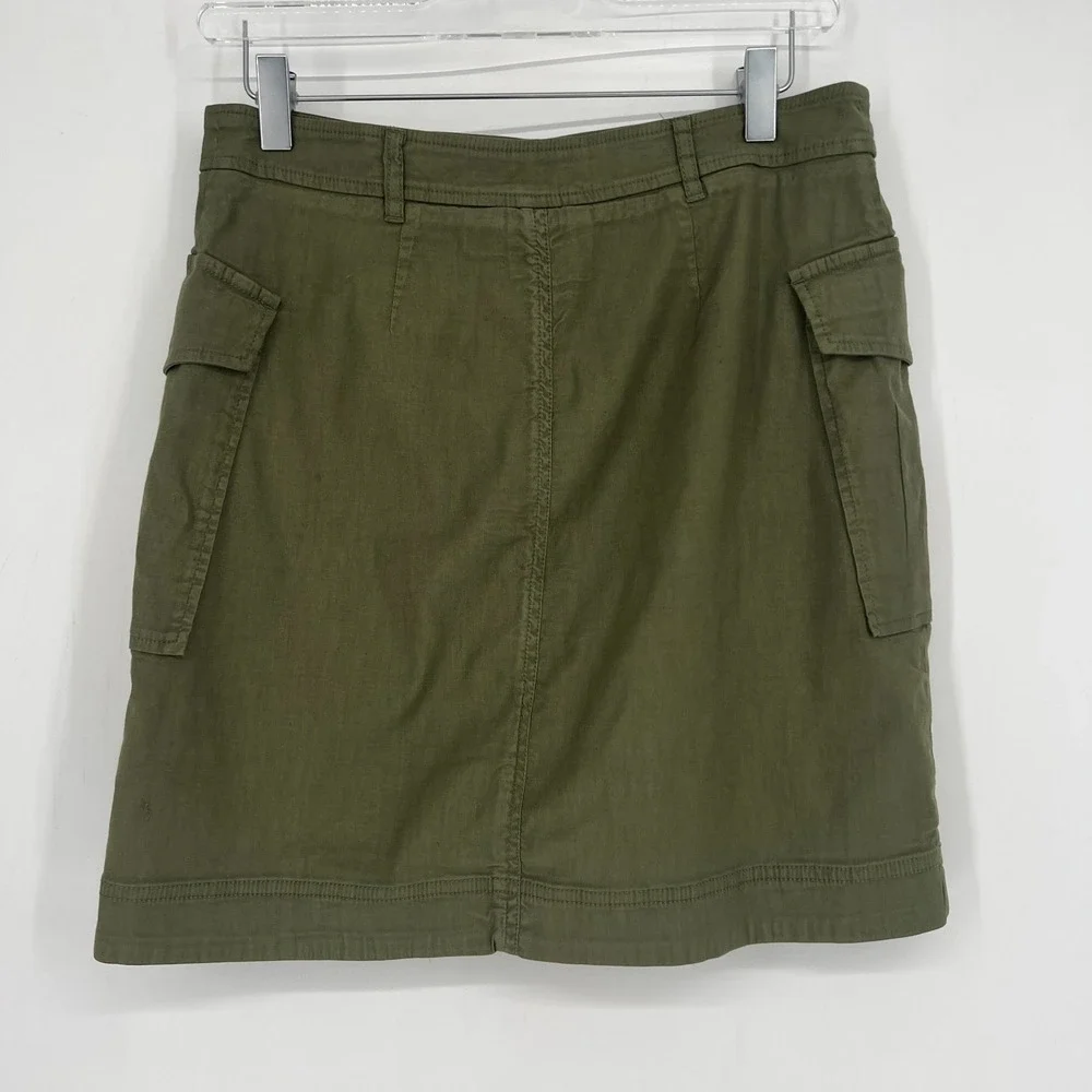 Maeve Cargo Mini Skirt Womens M Green Utility‎ Y2K Anthropologie